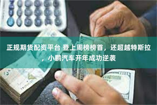 正规期货配资平台 登上周榜榜首，还超越特斯拉，小鹏汽车开年成功逆袭