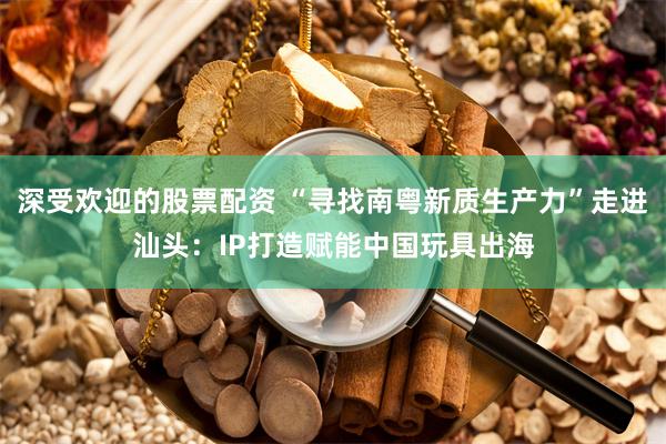 深受欢迎的股票配资 “寻找南粤新质生产力”走进汕头：IP打造赋能中国玩具出海